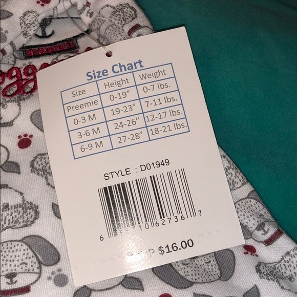 Doggone Cute Infant Footed Pajama Onesie - Picture 5 of 8